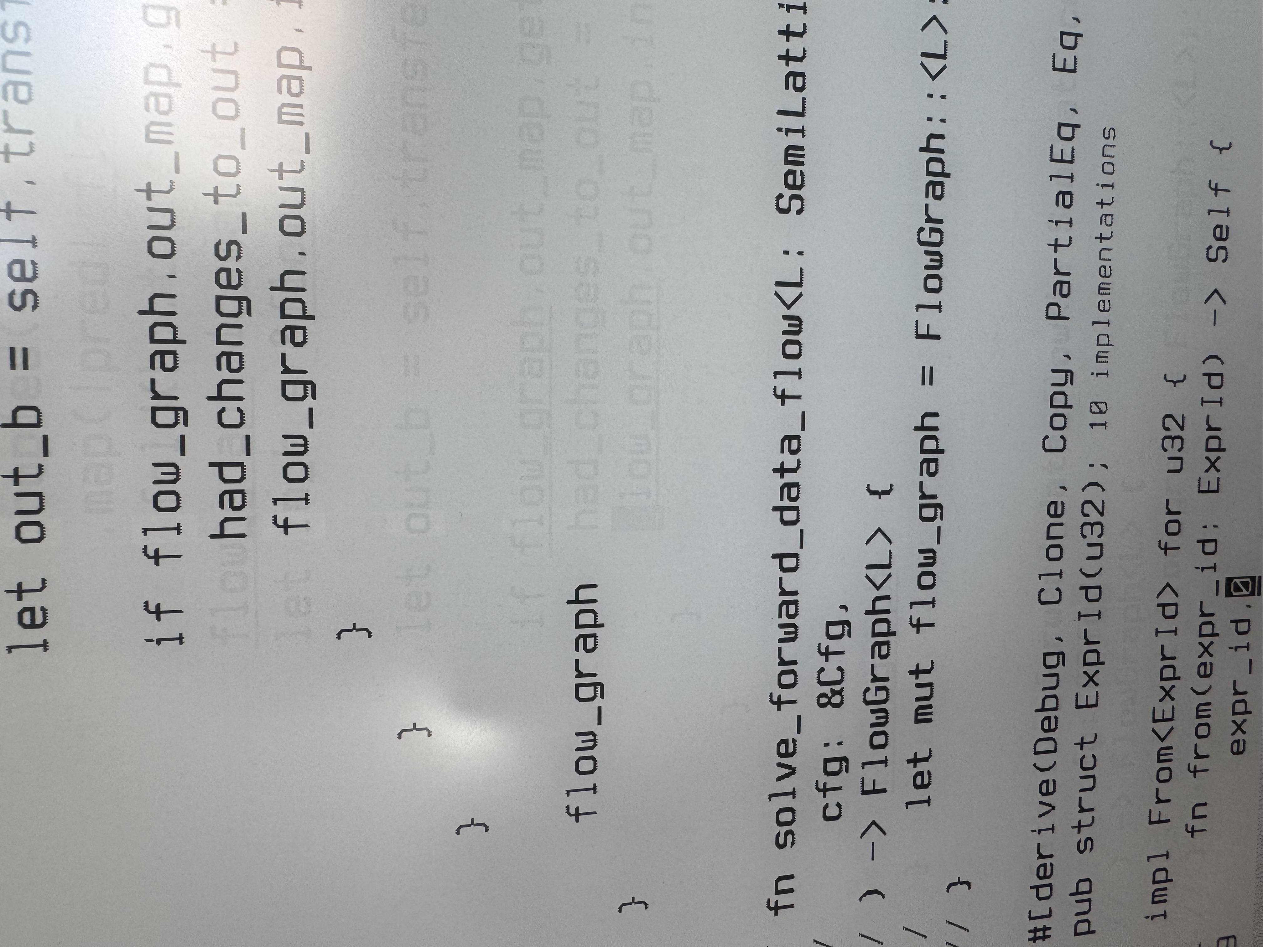 An example of ghosting happening on an e-ink monitor